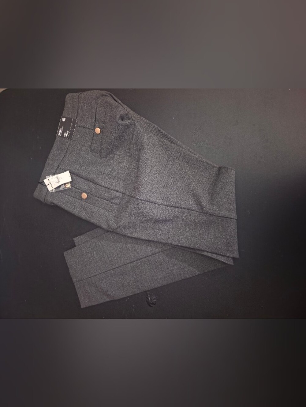 EXPRESS Columnist Ankle Low Rise Pants Charcoal Gray 4R NWT